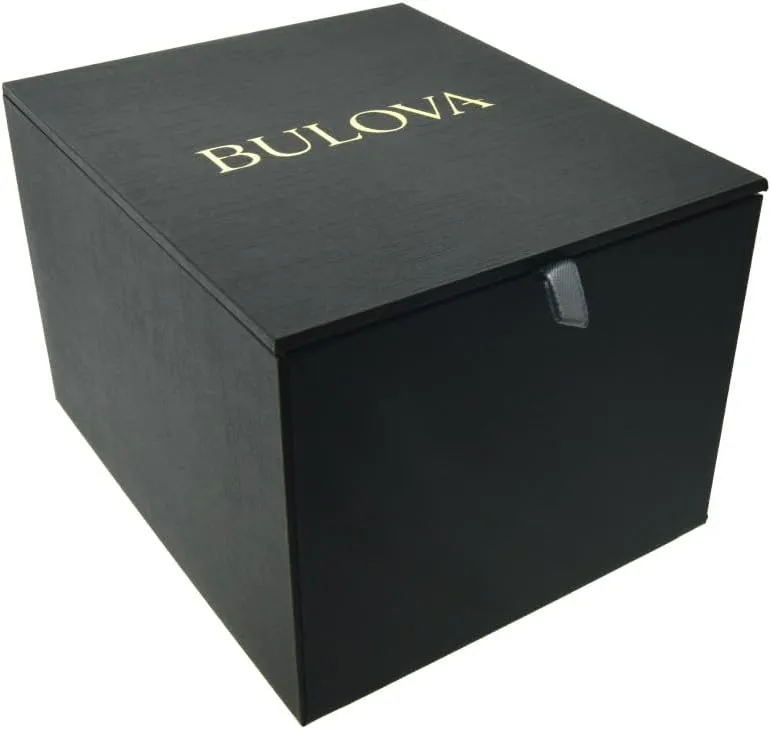 railway Men's Icon High Precision Quartz Chronograph Watch, Curved Mineral Crystal Bulova 