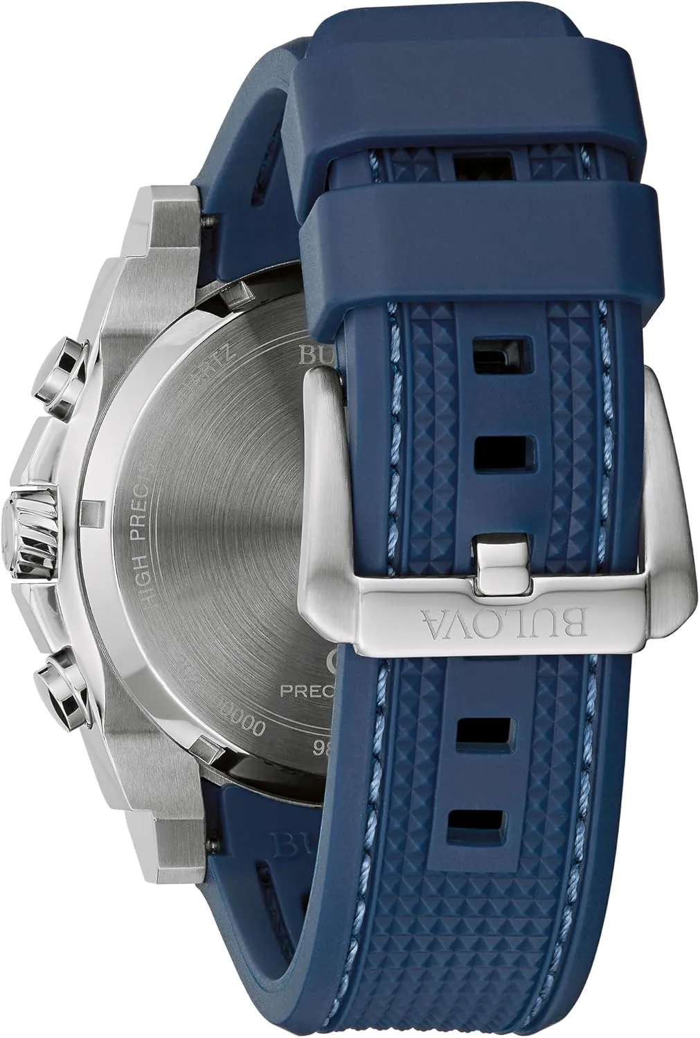 railway Men's Icon High Precision Quartz Chronograph Watch, Curved Mineral Crystal Bulova 
