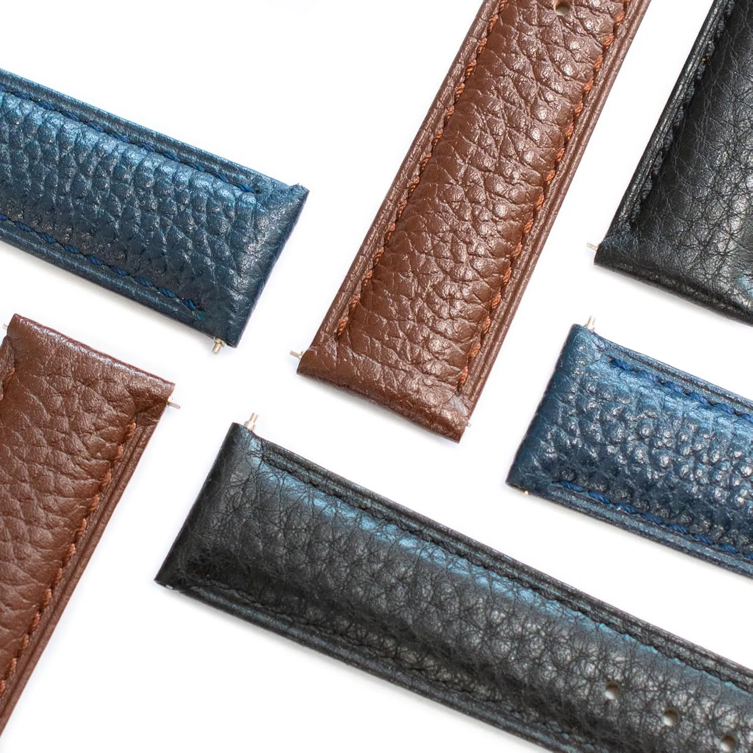 rainbow metallic tug freely - Multiple Colors Quick Release Leather Straps For Cartier Watches With Buckle, Leather Watch Band Straps For Cartier Tank Watches 