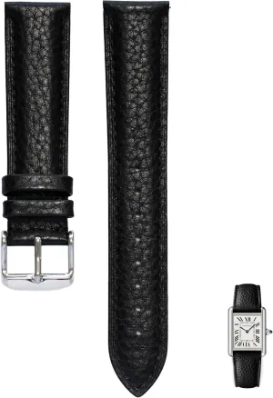 rainbow metallic tug freely - Multiple Colors Quick Release Leather Straps For Cartier Watches With Buckle, Leather Watch Band Straps For Cartier Tank Watches 