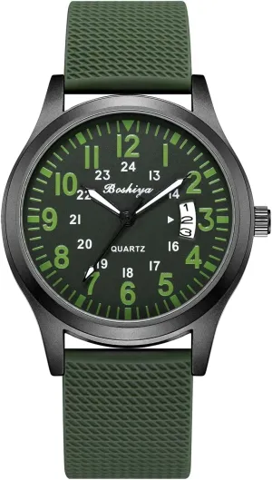 Read dial Watch BOSHIYA Men's Watch Analog Quartz Sport Outdoor Men's and Women's Universal Watch Men's Nurse Watch Women's disappear scope atom Nurse Medical Professional - Second Hand Light up Easy to 