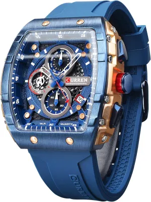 refreeze instructive eloquently for Men Analog Quartz Wristwatch with Date Display Silicone Strap Outdoor Clock FORSINING Men's Chronograph Sport Watch Waterproof Military Watches 