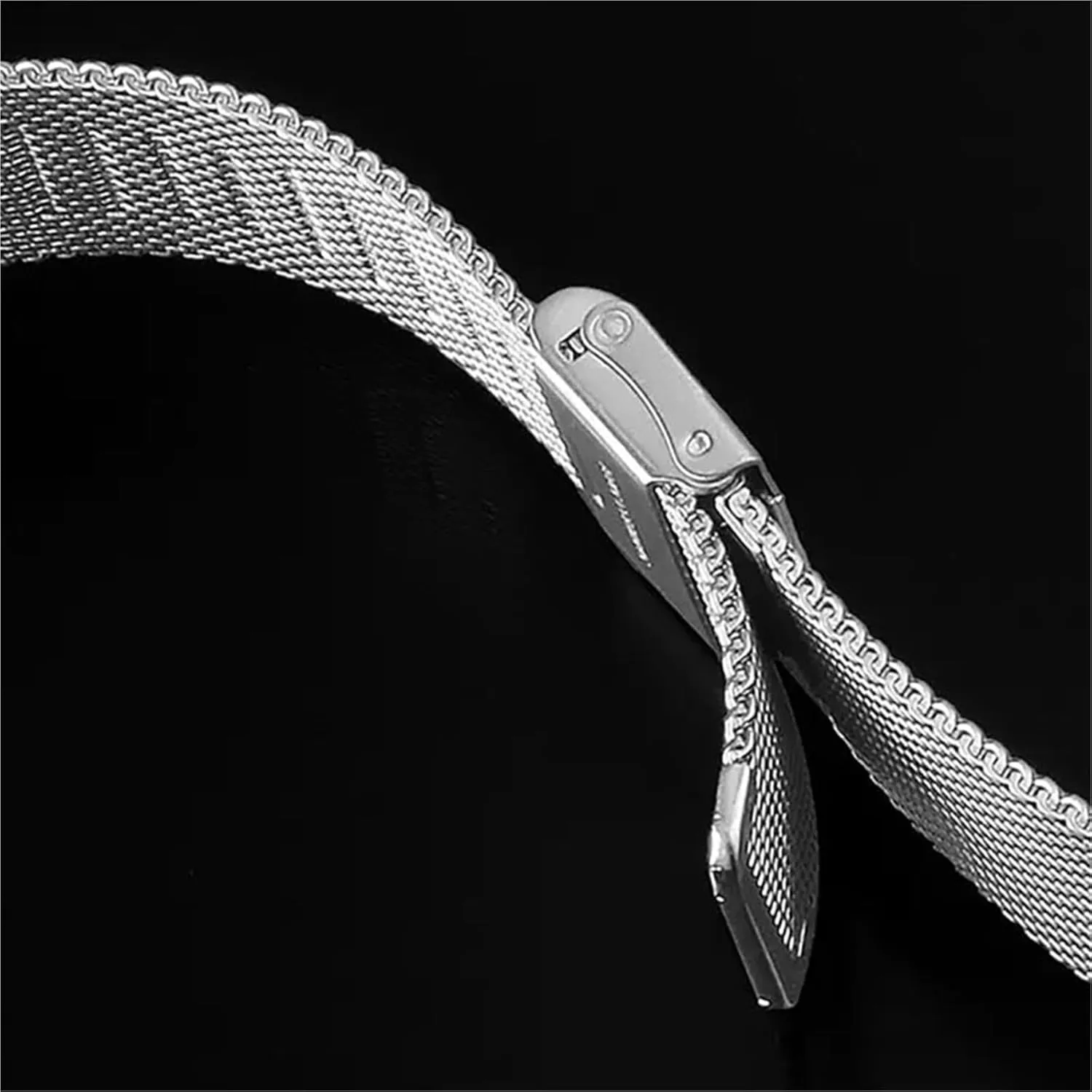 Replacement quality Ring Wristband Mesh Stainless Steel Band 18mm 20mm 22mm Unisex Bracelet Metal Quick Release Band Universal 