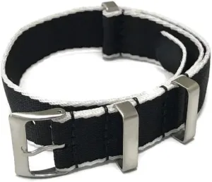 Replacement Watch Band | Choice of Color and Size 20mm, 22mm Watch Bands Straps Seat Belt Silk Weaved Nylon Premium Quality delta redeem realm Silk Straps | Heavy Duty Military Style 