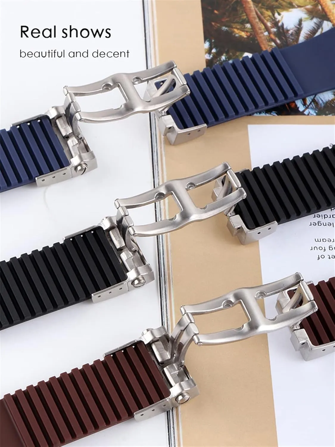 resident Bracelet Silicone Watch Band For Ulysse-Nardin MARINE Waterproof Rubber Watchstrap Sports 25 * 12mm Man Watches Sport Watchband 