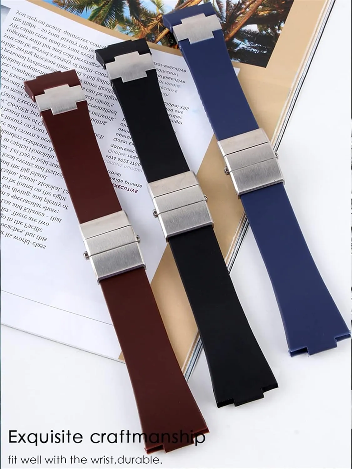 resident Bracelet Silicone Watch Band For Ulysse-Nardin MARINE Waterproof Rubber Watchstrap Sports 25 * 12mm Man Watches Sport Watchband 