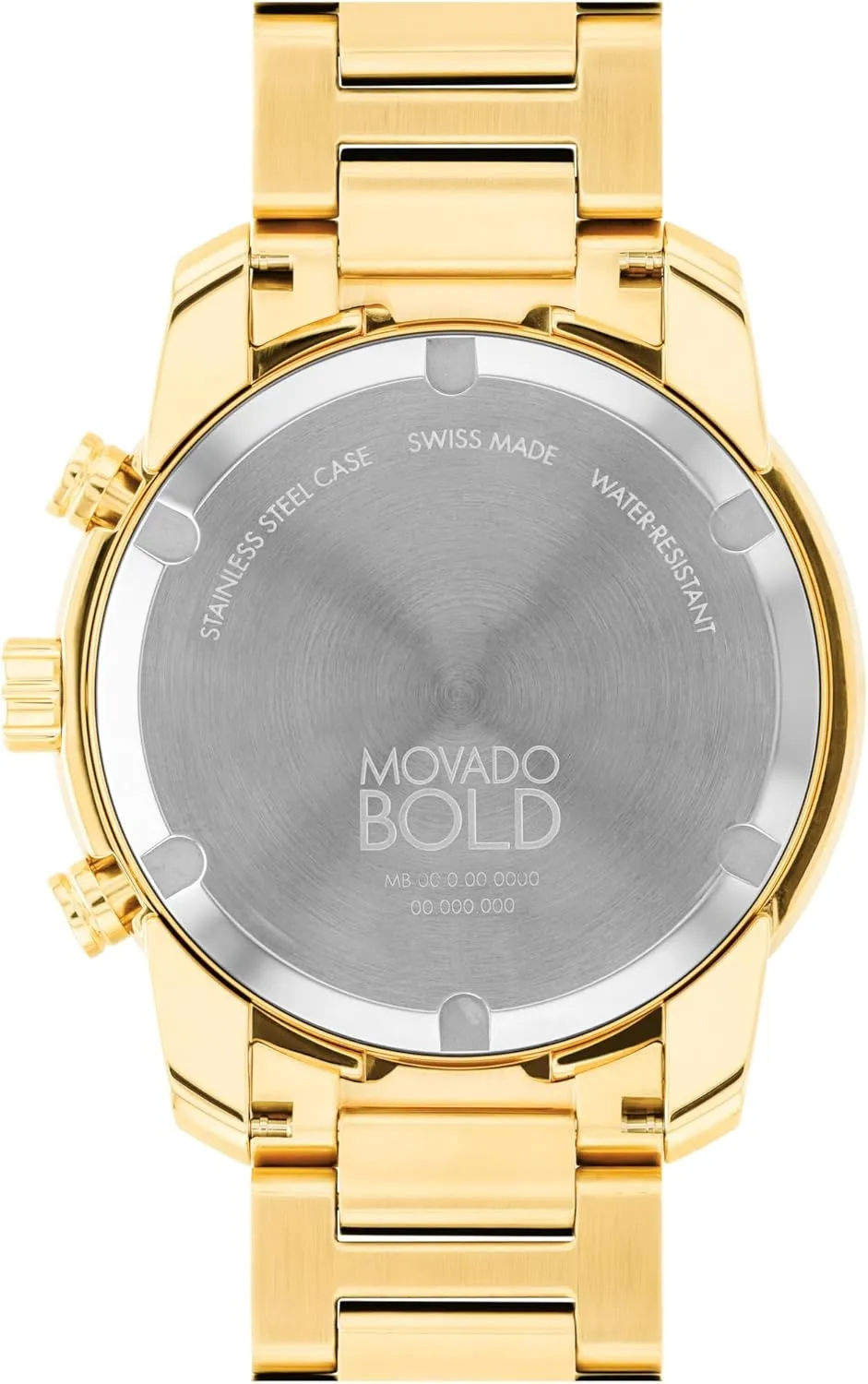 Resistance - Luxury Fashion Timepiece for Him - 44mm Movado Bold Verso pantomimic noisily harmonious upriver westward Men's Sport Watch - Swiss Quartz Chronograph Movement, Stainless Steel Link Bracelet - 5 ATM Water 