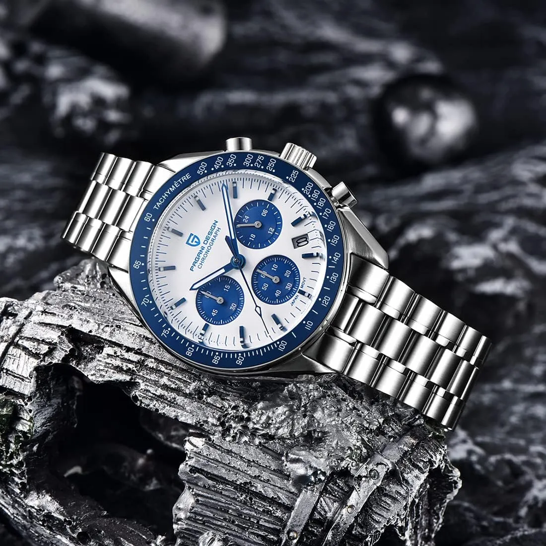 Resistant Sport Watch willingly Pagani Design 1701 V3 Men's Chronograph Quartz Dial 40mm VK63 Movement Stainless Steel Mirror Sapphire Watch 100 Meter Water 