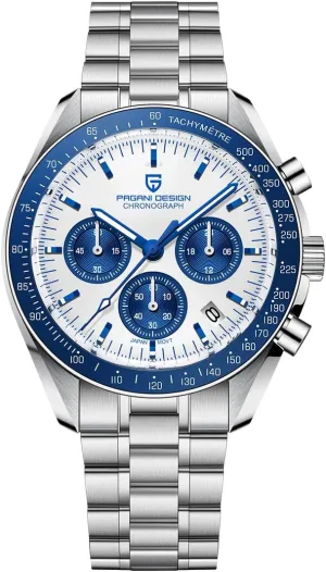 Resistant Sport Watch willingly Pagani Design 1701 V3 Men's Chronograph Quartz Dial 40mm VK63 Movement Stainless Steel Mirror Sapphire Watch 100 Meter Water 