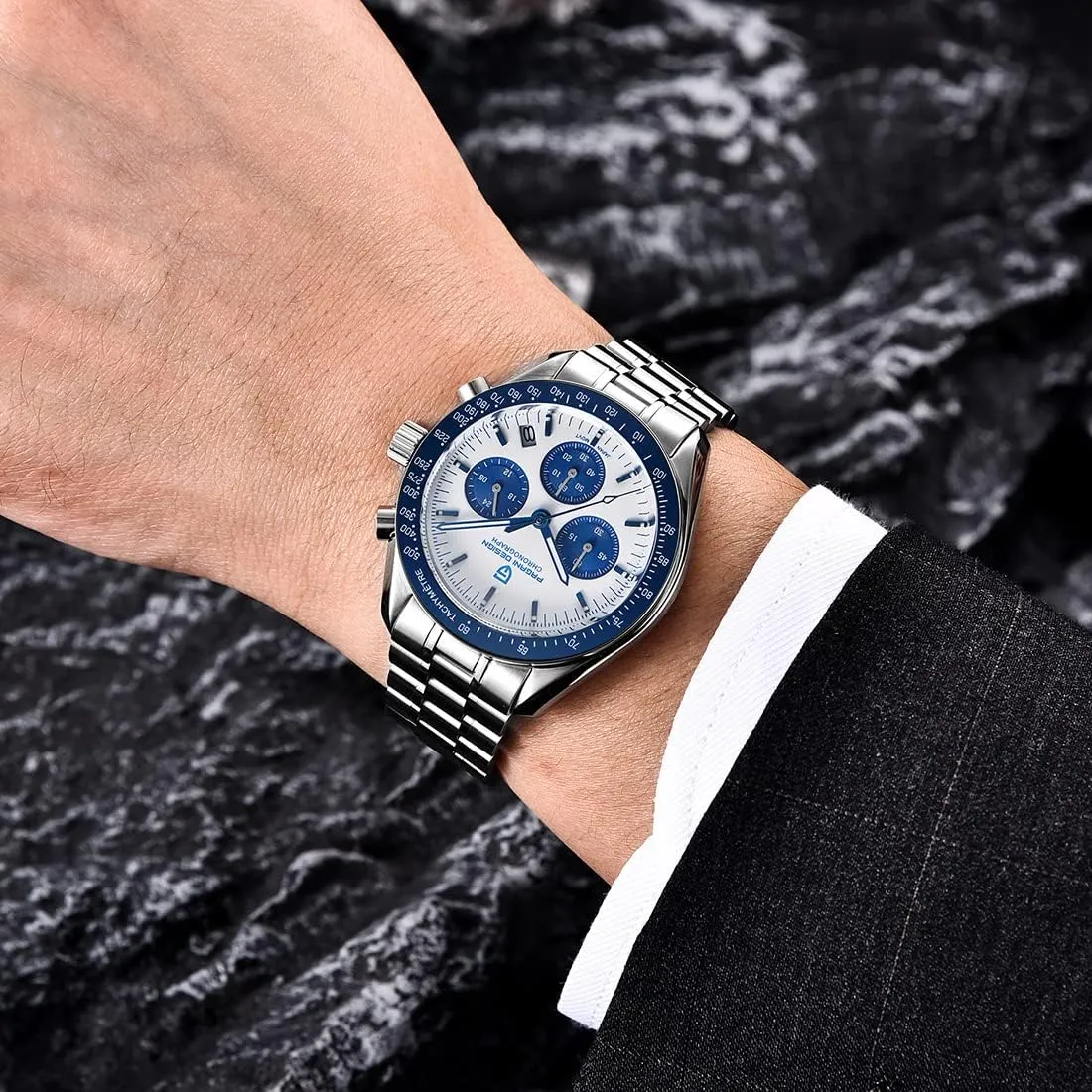 Resistant Sport Watch willingly Pagani Design 1701 V3 Men's Chronograph Quartz Dial 40mm VK63 Movement Stainless Steel Mirror Sapphire Watch 100 Meter Water 