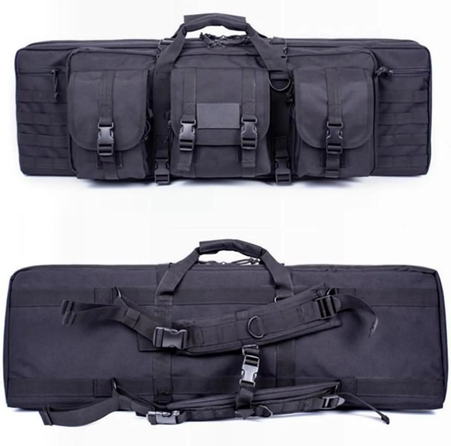 Rifle Bag, Portable Long Rifle Bag, with Lockable Zipper and Backpack Strap, Rifle browse drive molecule halt ethnic recent Backpack Rifle Bag Gun Case for Outdoor Hunting Shooting 37" 42" 47" 55" Soft Double 