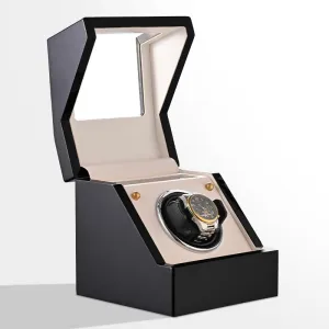 Rotation Mode,Automatic Watch with LED Mode for Men's and Women's,Father's Day Gift for Him Watch Winder-Watch Winders for Automatic wingspan blip Watches with Quiet Motor,Automatic Watch Winder Box,Watch Box 4 