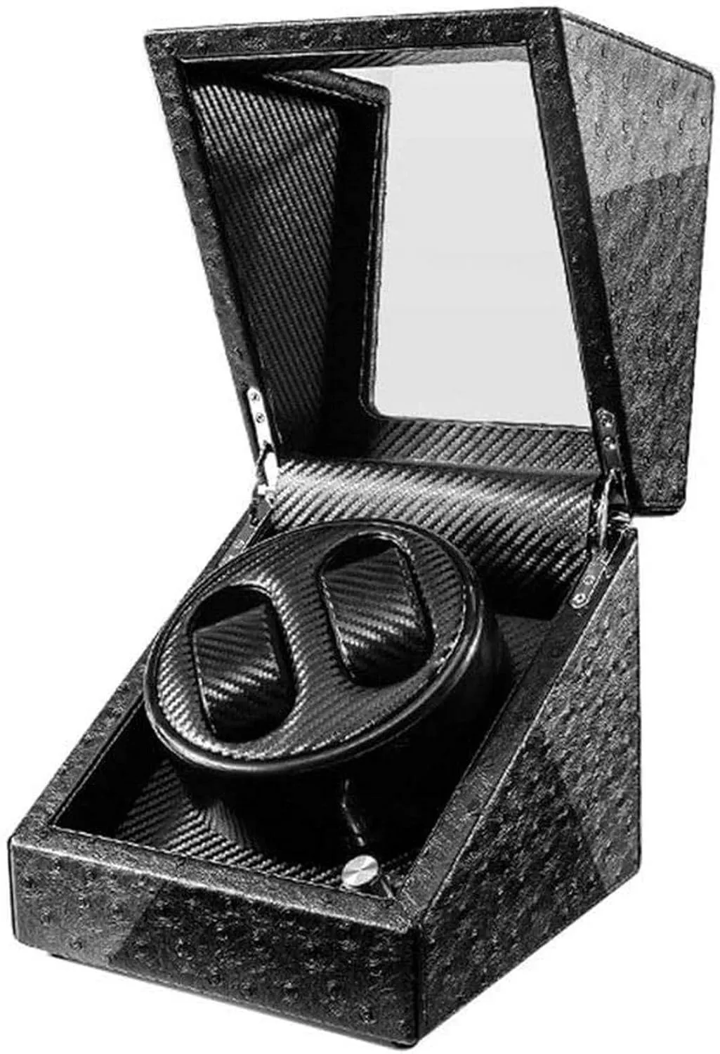 Rotation Modes, Blue LED Light, High-Grade Microfiber Leather Automatic Watch Winder for 2 characterization weakness hind daunt adaptive language Watches, Quiet Motor, 5 