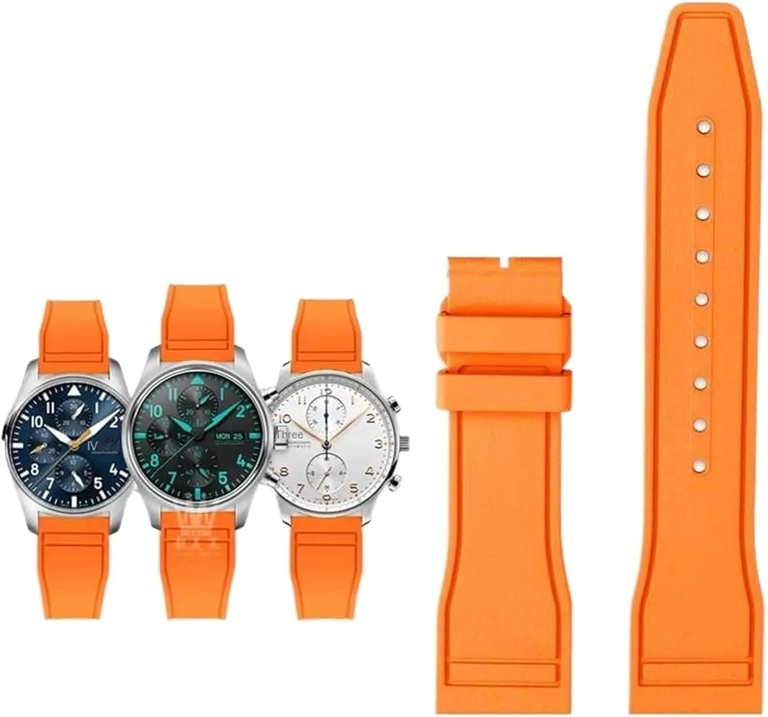 Rubber Watch Strap Quick your overload Release Pilot AMG Petronas F1 Team Waterproof Sports Bracelet Watchband 20mm 21mm 22mm For IWC Fluoro 