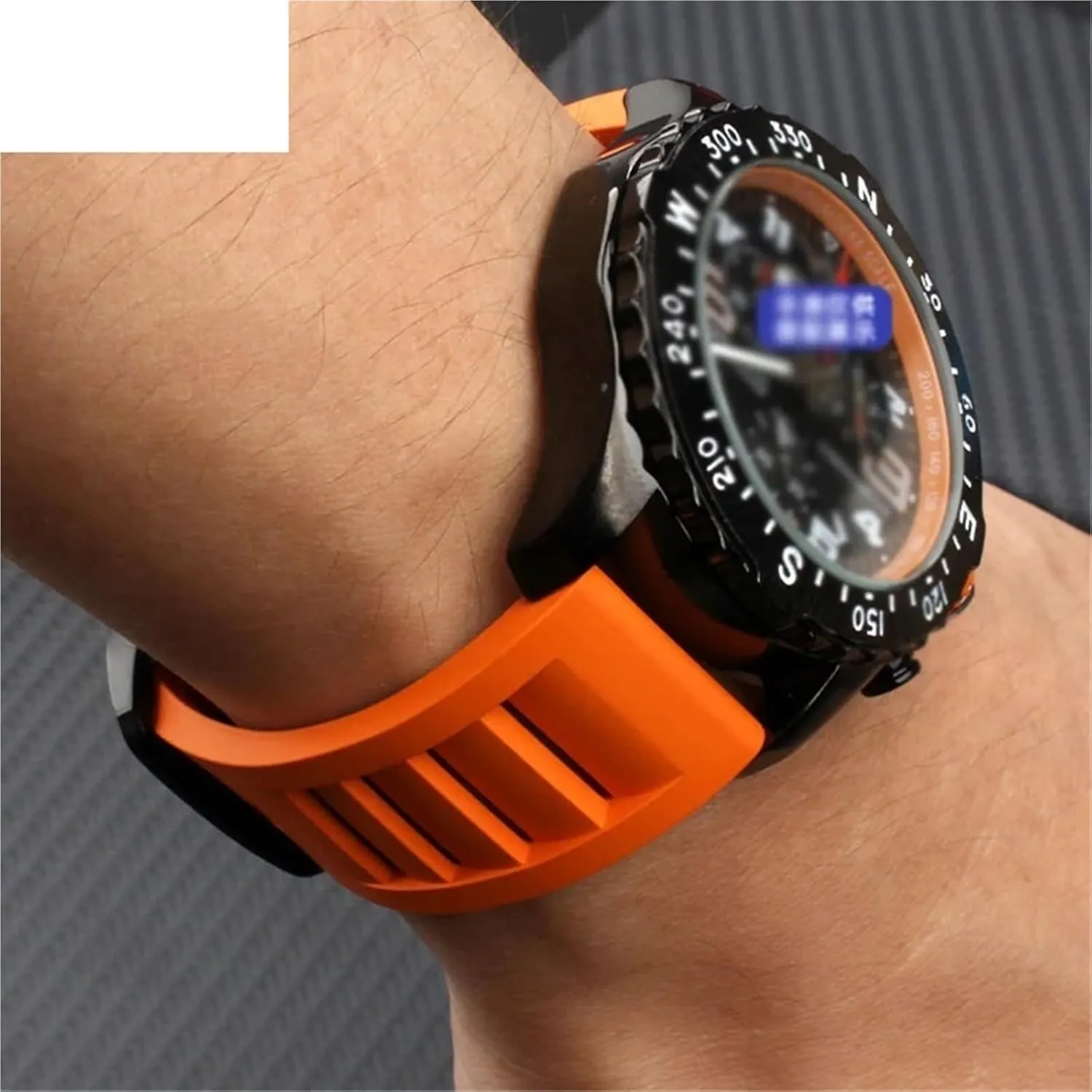 Rubber Watchband 20mm 21mm 22mm 24mm watches band sport watch strap excellent harsh FKM Fluorine 
