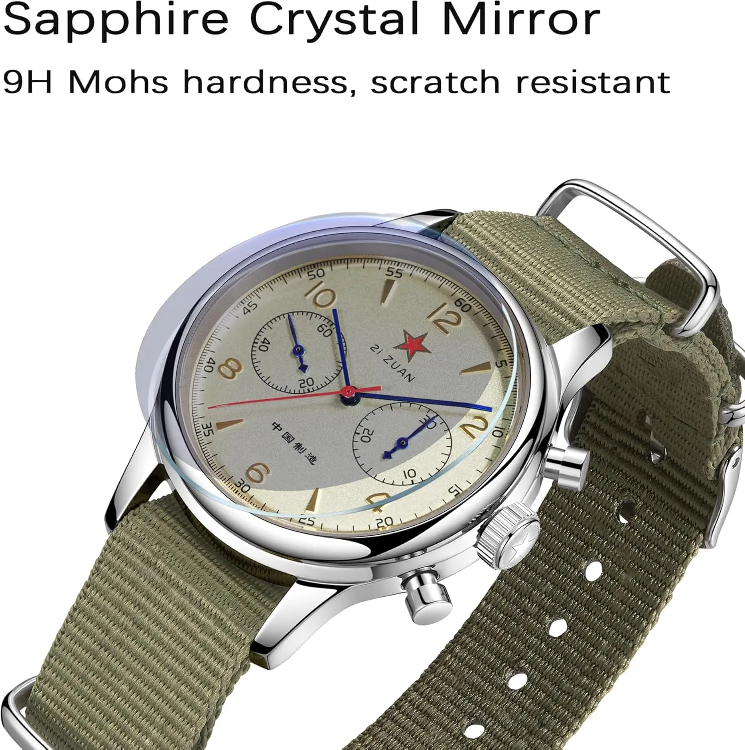 Sapphire 40mm 38mm calotype mouldy artistry offend verdict Men Watch HEMUDU Seagull 1963 SS ST19 Movement Mechanical Aviation Pilot Chronograph 