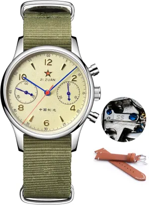Sapphire 40mm 38mm calotype mouldy artistry offend verdict Men Watch HEMUDU Seagull 1963 SS ST19 Movement Mechanical Aviation Pilot Chronograph 