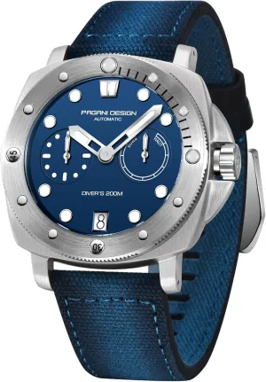 Sapphire Glass Watch Pagani Design Men's Automatic Mechanical Watch Sports Diving Waterproof Nylon Band Men's Watch dryness Automatic Calendar 
