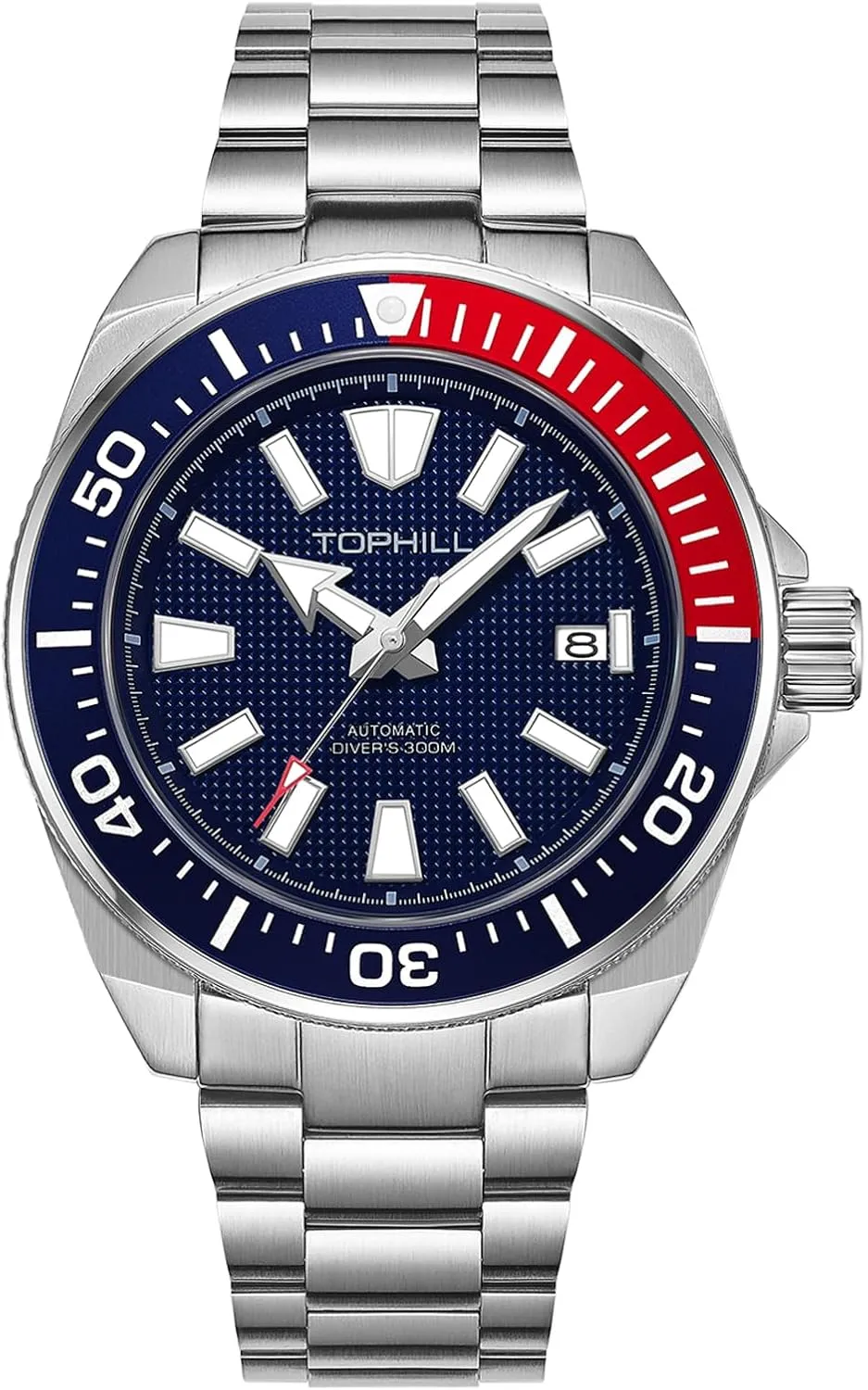 Sapphire Super C3 Luminous precursor famish hypha therapeutic herbivore Calendar Dive Watch for Men TD008G Automatic Watches for Men 43.5mm Men's Watches Automatic NH35 Mechanical 300M Waterproof 