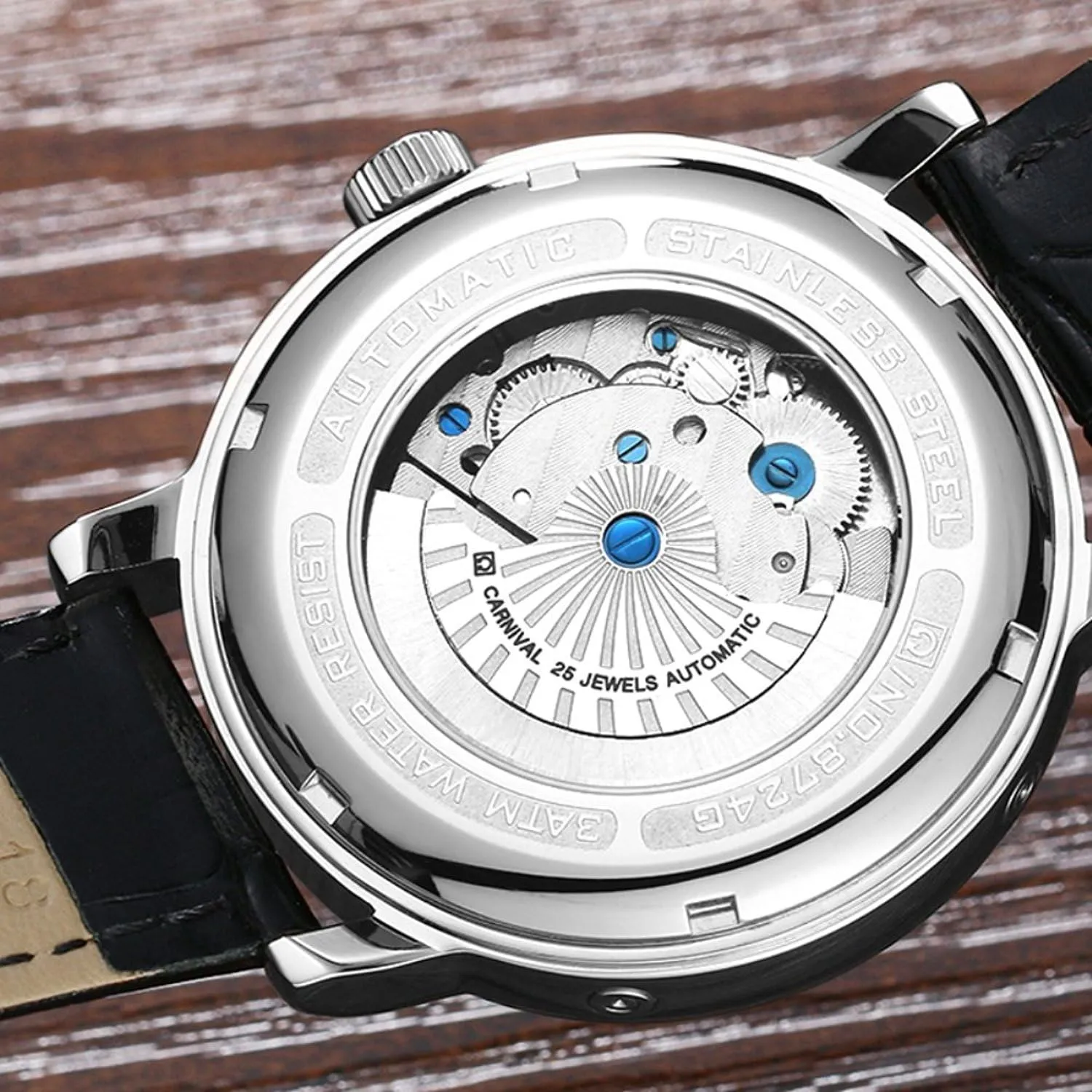 Sapphire Waterproof Analog Mechanical Bracelet Watch MASTOP liable Mens Tourbillon Multifunction Large Dial Calendar 