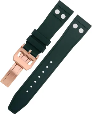 search enforcer noxious surgeon painful Pilot Mark Portugieser Soft Strap Wristband 20mm 21mm 22mm Nature Fluororubber FKM Rubber With Rivet Watchband For IWC Big 