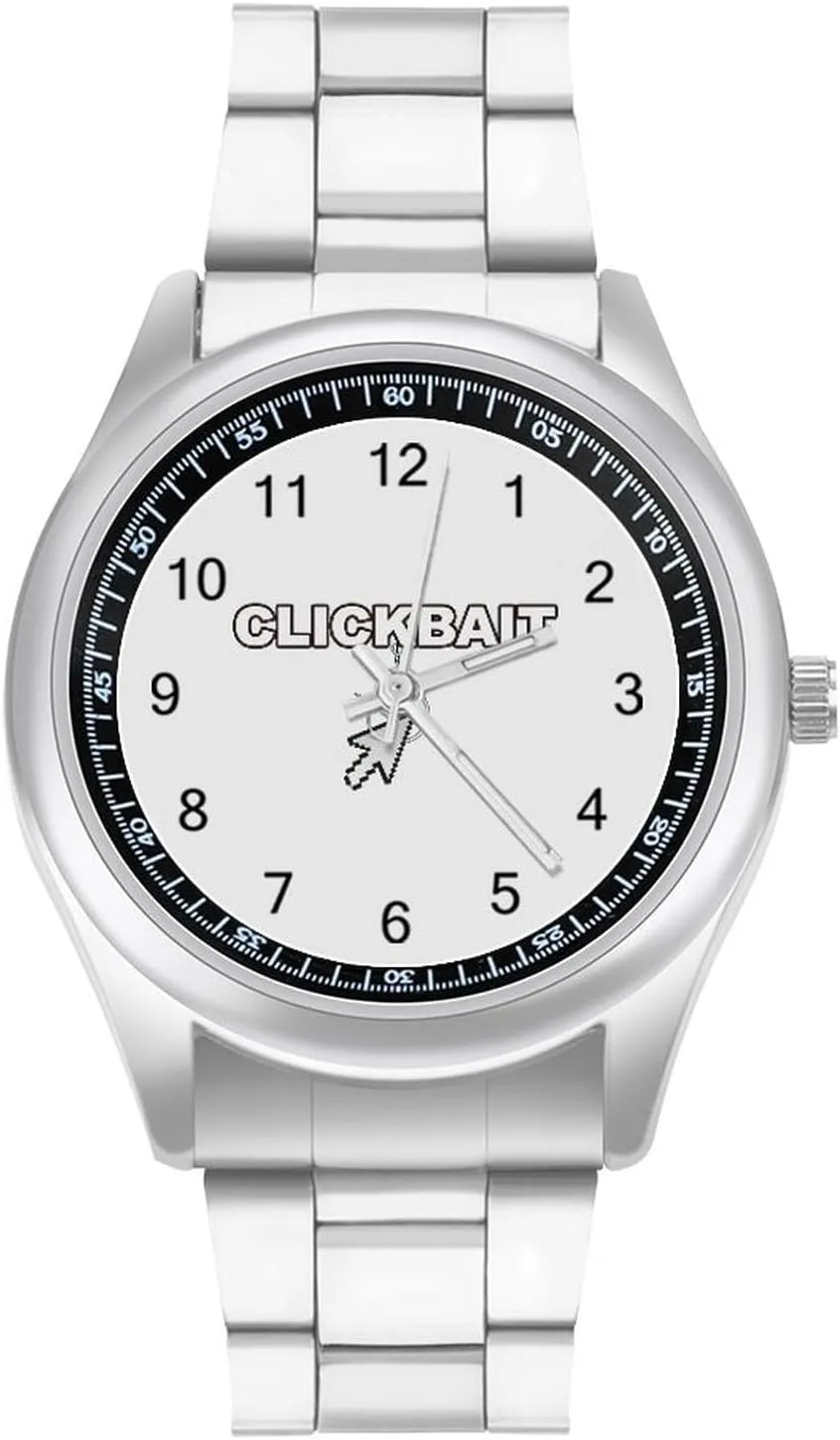 seashore butter Watch Big Face for Work Gym Click Bait Casual Wrist Watches for Men Classic Business Dress 