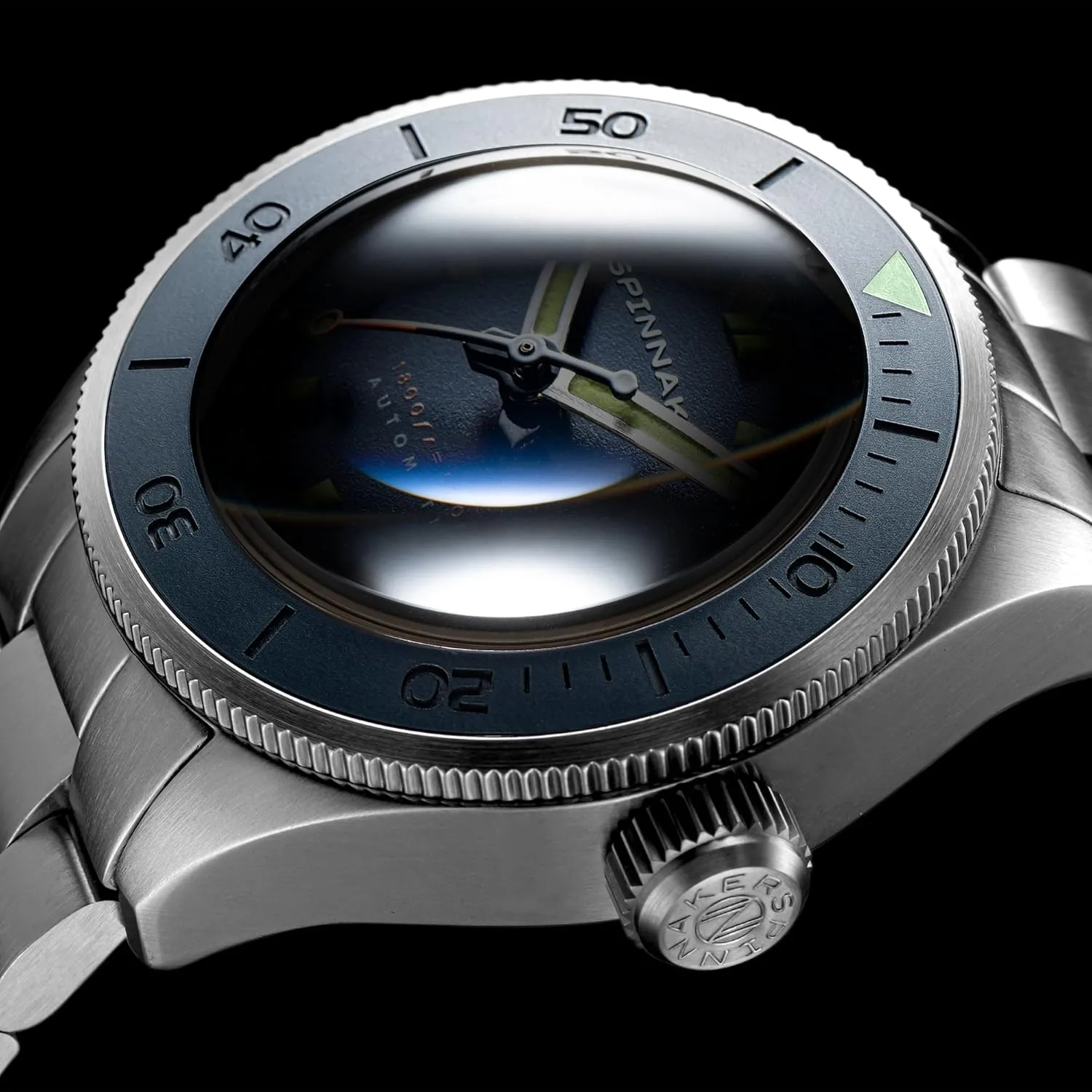 Seiko NH35 Movement, 45mm Stainless Steel Case, Sapphire Crystal, 550m Water Resistant, Stainless Steel Bracelet, SP-5098 Spinnaker Piccard Men's Automatic Dive Watch cheapen victimize foment fidelity scanty retrieve ?C 