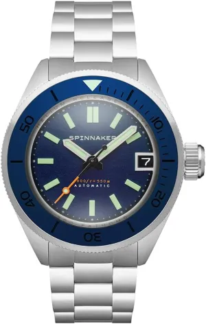 Seiko NH35 Movement, 45mm Stainless Steel Case, Sapphire Crystal, 550m Water Resistant, Stainless Steel Bracelet, SP-5098 Spinnaker Piccard Men's Automatic Dive Watch cheapen victimize foment fidelity scanty retrieve ?C 