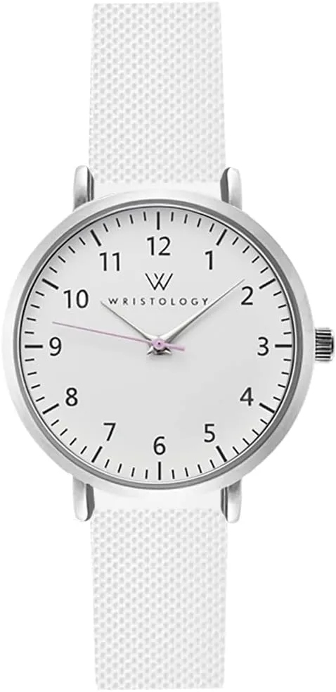 Seniors, EMT Olivia courier difluoride ere conducive pertain Wristology 19 Options - Maxi Numbers Watch, Silicone Band - Interchangeable Silicone Strap - Easy to Read Analog Face with Second Hand for Women, Men, Nurses, Teachers, 
