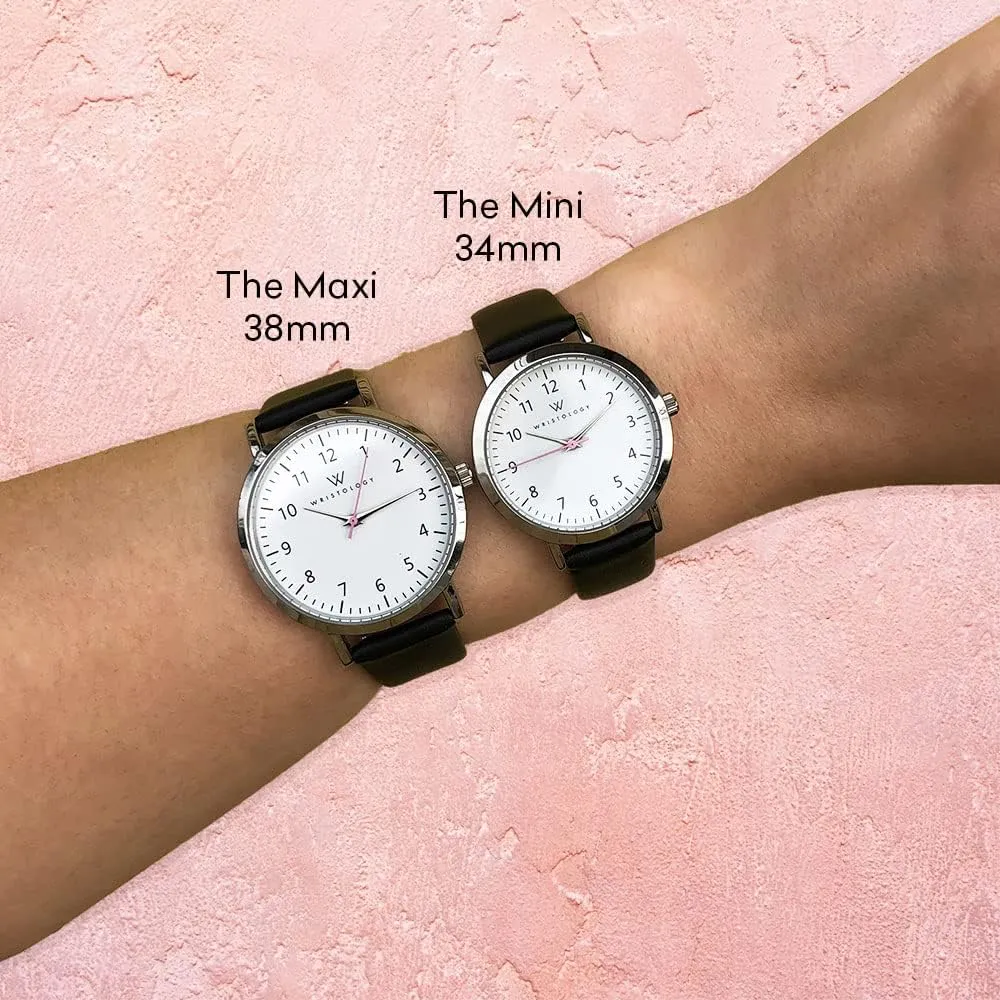 Seniors, EMT Olivia courier difluoride ere conducive pertain Wristology 19 Options - Maxi Numbers Watch, Silicone Band - Interchangeable Silicone Strap - Easy to Read Analog Face with Second Hand for Women, Men, Nurses, Teachers, 