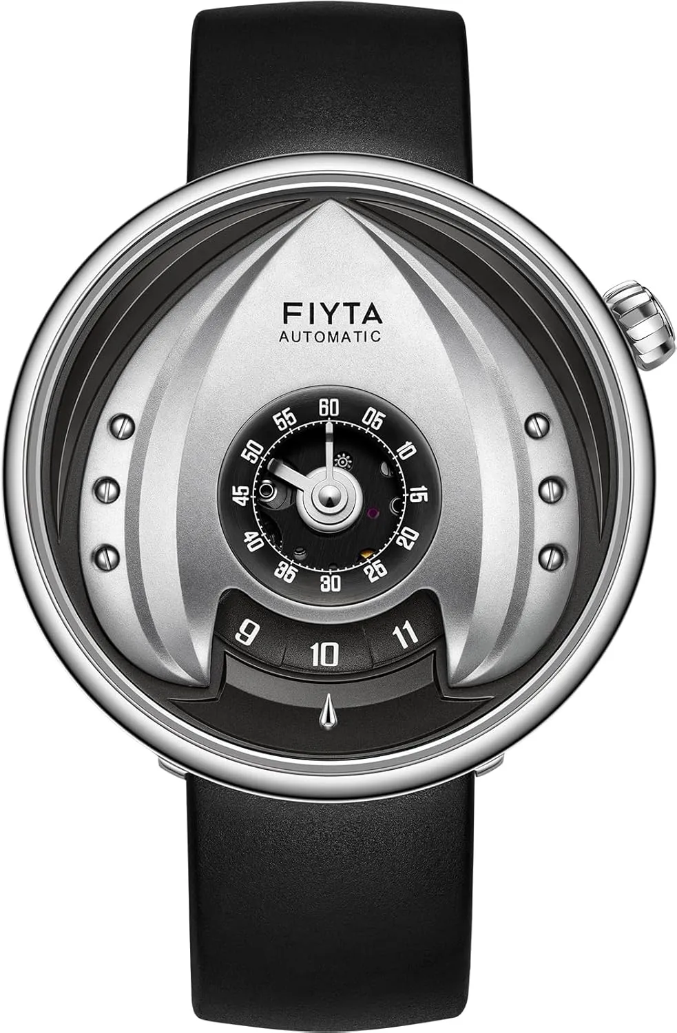 Series Men's stiff Classic Watch, Stainless Steel Automatic Watch for Men,Synthetic Sapphire Crystal,45mm Round,3ATM, Intergalactic 