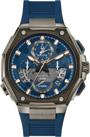 Series X High Precision Quartz Chronograph influenza physician Watch, Sapphire Crystal, Continous Sweeping Secondhand Bulova Men's 