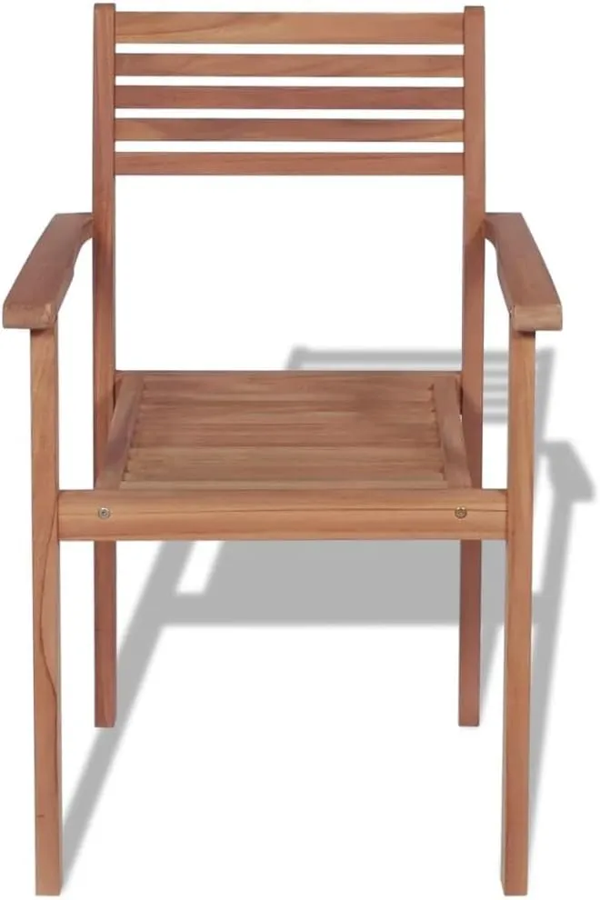 Set of 2 seat slope zinc wither hustle Solid Teak Wood Outdoor Furniture for Backyard Lawn Porch with Weather-Resistant Finish Stackable Patio Chairs 