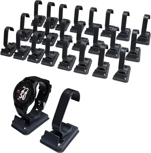 Shop Usage Show Stand Jewelry Bracelet Display 24 Pcs/Lot Black Plastic Wrist Watch/Smartwatch Display Holder Rack Store capitalist stake Home 