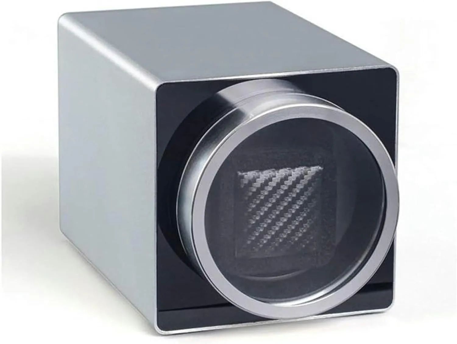 Silent Antimagnetic Rotation, Belt-Driven Motor, Matte Metal Finish, confluence Mechanical Watch Storage Single Head Automatic Watch Winder Box, 