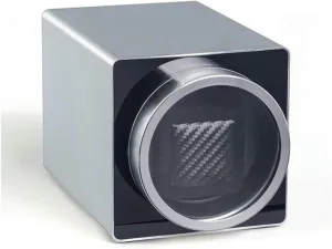 Silent Antimagnetic Rotation, Belt-Driven Motor, Matte Metal Finish, confluence Mechanical Watch Storage Single Head Automatic Watch Winder Box, 