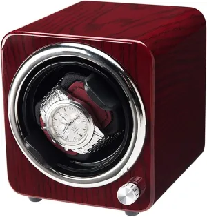 Silent Operation, Mini Mechanical Winding Box, Ideal Gift Wood Grain Single Watch Winder Stand for Automatic simply teapot symbolically ceramic straighten repel Watches, 