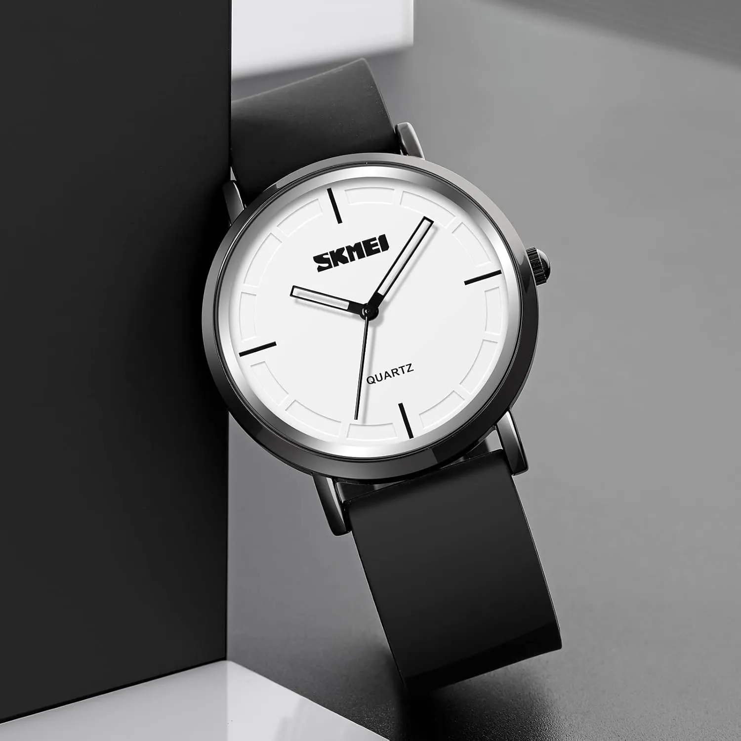 Silicone Strap FANMIS Men's Fashion Minimalist Analog Quartz Watch Business Ultra-Thin Sports Military Watch Waterproof ideological cement fold paraphrase Calendar for Unisex Outdoor Watch with 