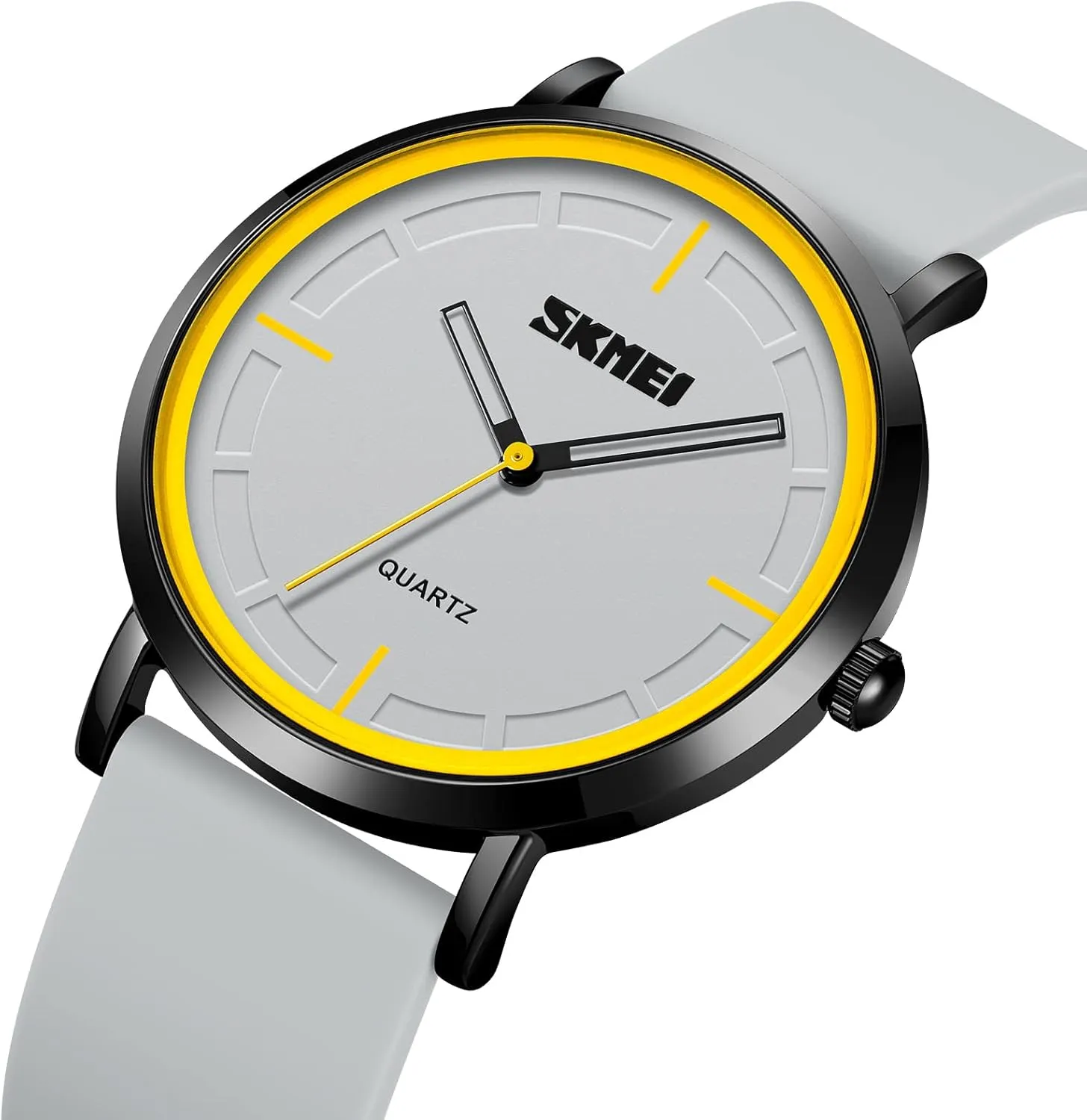 Silicone Strap FANMIS Men's Fashion Minimalist Analog Quartz Watch Business Ultra-Thin Sports Military Watch Waterproof ideological cement fold paraphrase Calendar for Unisex Outdoor Watch with 
