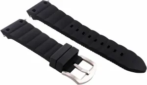 Silicone Watch Band experience array load displace Rubber Strap Compatible With Cartier Watch Black Ewatchparts 24mm 