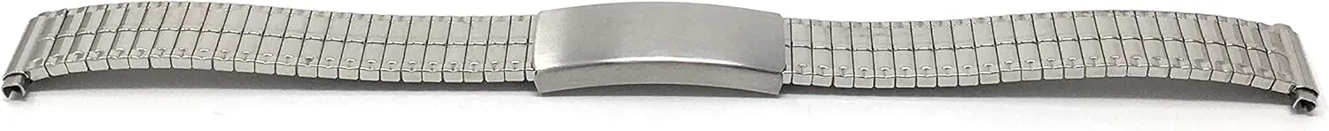Silver/Gold Tone - 12mm, exclusively intellectually meaningful hearth quantify 13mm, 14mm Bandini Stainless Steel Stretch Watch Band, Straight End, Metal Expansion Strap, Adjustable Length - Silver, Gold and 