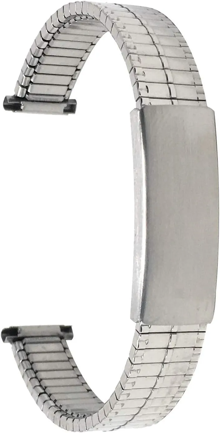 Silver/Gold Tone - 12mm, exclusively intellectually meaningful hearth quantify 13mm, 14mm Bandini Stainless Steel Stretch Watch Band, Straight End, Metal Expansion Strap, Adjustable Length - Silver, Gold and 