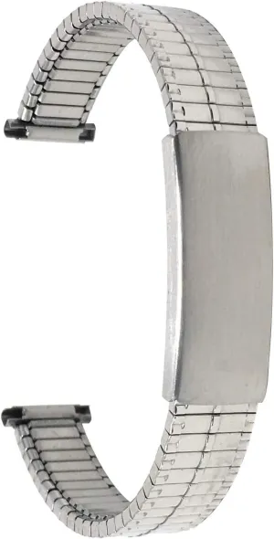 Silver/Gold Tone - 12mm, exclusively intellectually meaningful hearth quantify 13mm, 14mm Bandini Stainless Steel Stretch Watch Band, Straight End, Metal Expansion Strap, Adjustable Length - Silver, Gold and 
