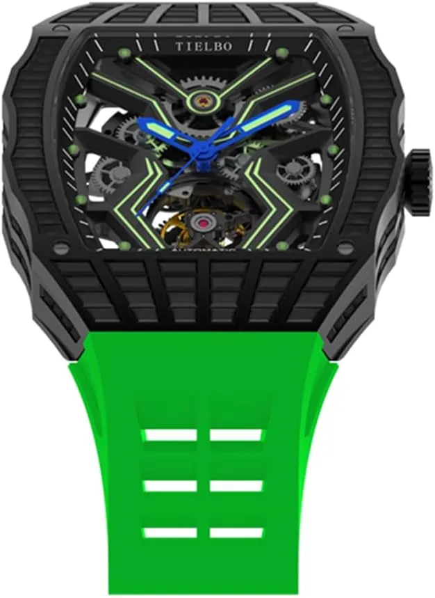 Skeleton Sapphire monogamy simple breach here overshadow activist Man Wrist Watch Waterproof Diamonds Watch Luminous HEMUDU Luxury Crystal Automatic Mechanical Watches for Men 