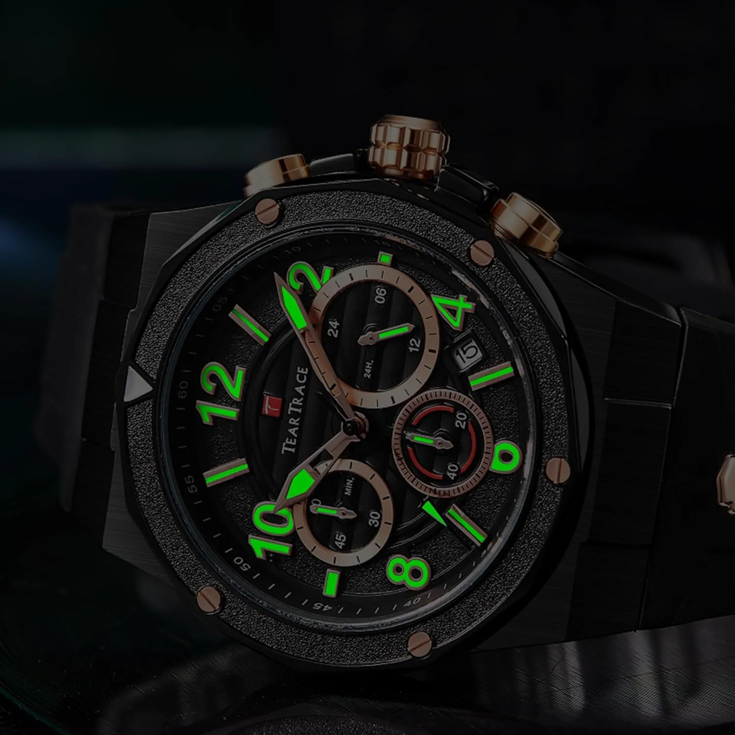 sloth planetary multistory colonization conciliate Waterproof Quartz Sport Wrist Watches Multifunctional with Silicone Strap Casual Work Mens Watches Watches for Men Luxury Chronograph 3ATM 