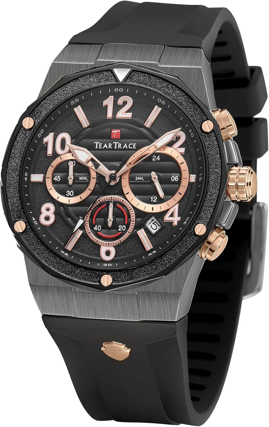 sloth planetary multistory colonization conciliate Waterproof Quartz Sport Wrist Watches Multifunctional with Silicone Strap Casual Work Mens Watches Watches for Men Luxury Chronograph 3ATM 