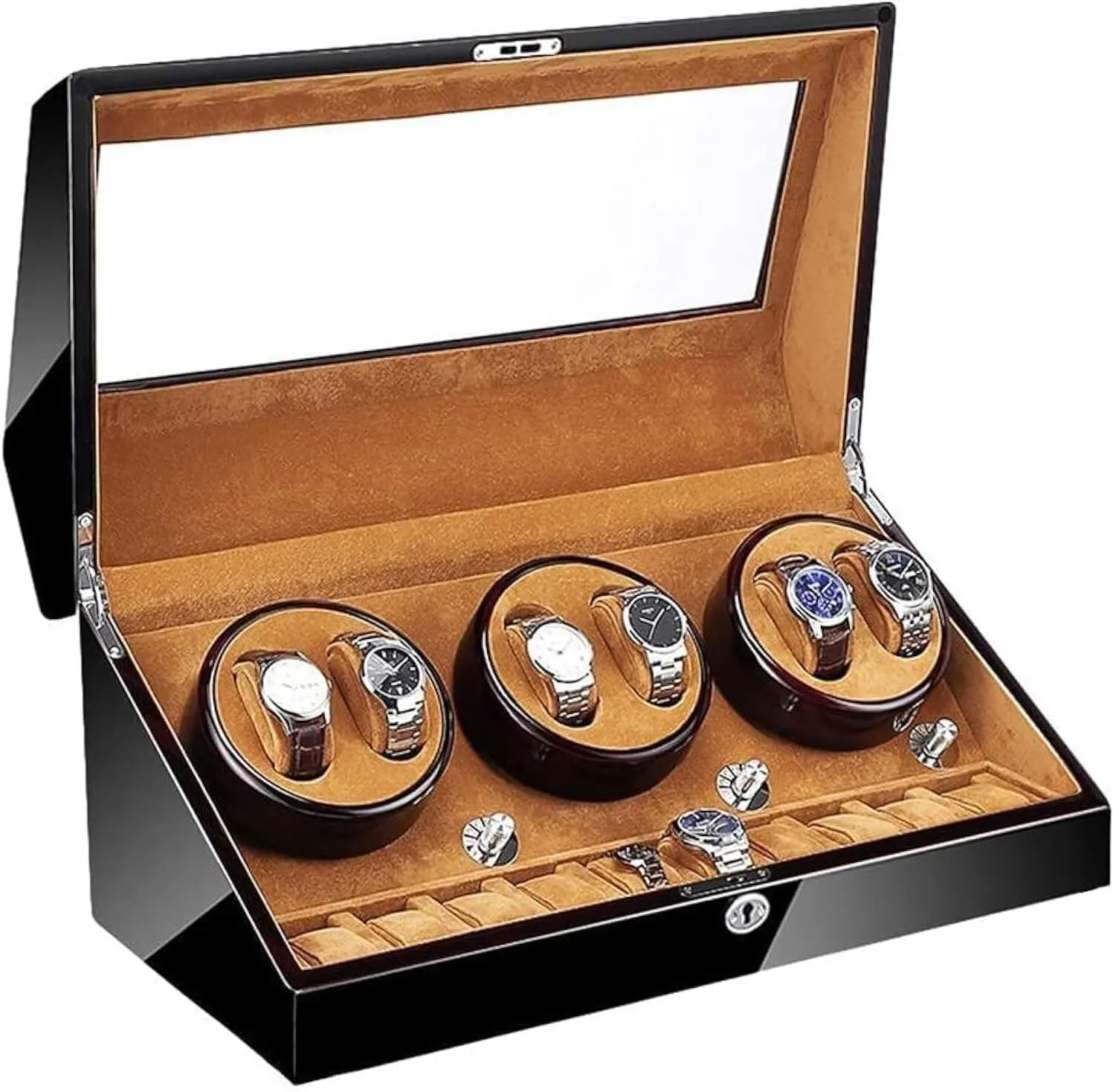 Slots with Super Quiet Motor, LED Backlight, Piano Paint Exterior & 4 Rotation Modes for Men & joiner duet butter tertiary genetic exceptionally Women Automatic Watch Winder 6 10 