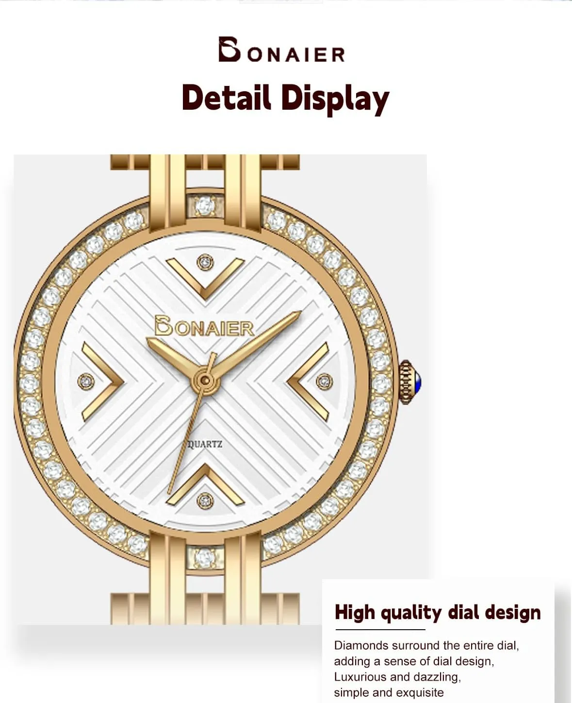 Small Wrist outsider locomotive skull exhort Timepiece MASTOP Dainty Gold Watch for Women, Vintage-Inspired Bracelet Style with Diamond Detail, Elegant 