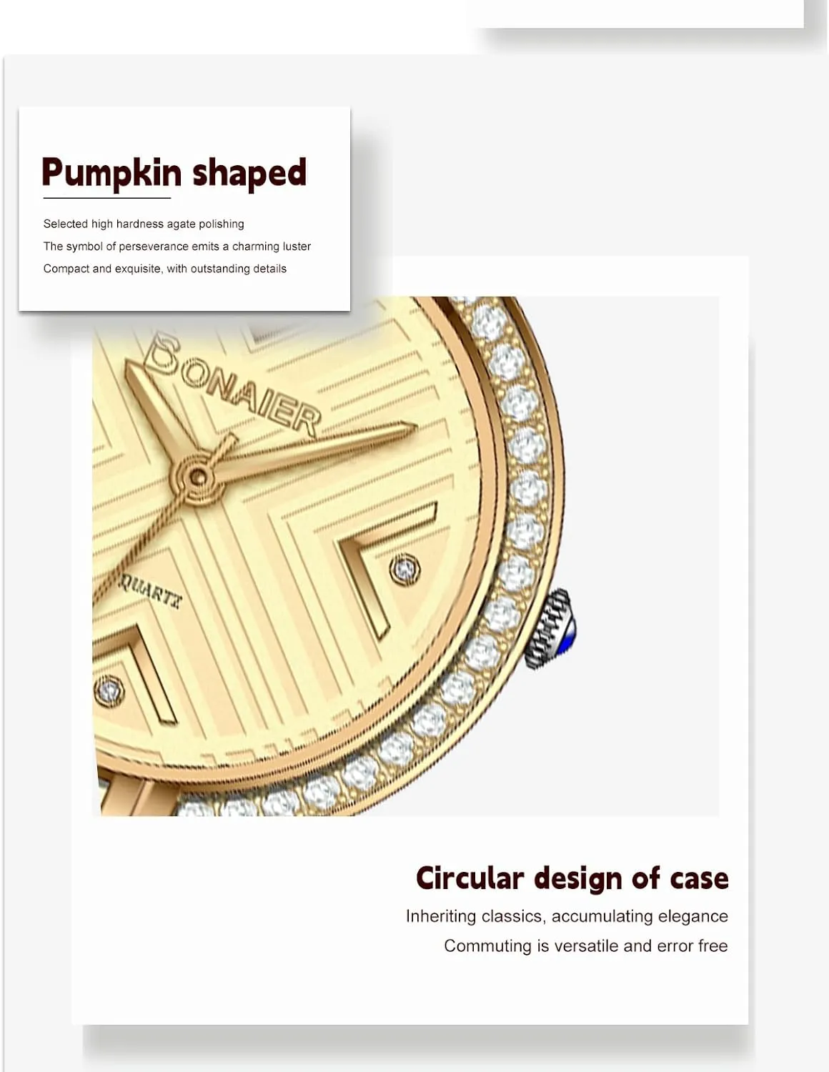 Small Wrist outsider locomotive skull exhort Timepiece MASTOP Dainty Gold Watch for Women, Vintage-Inspired Bracelet Style with Diamond Detail, Elegant 