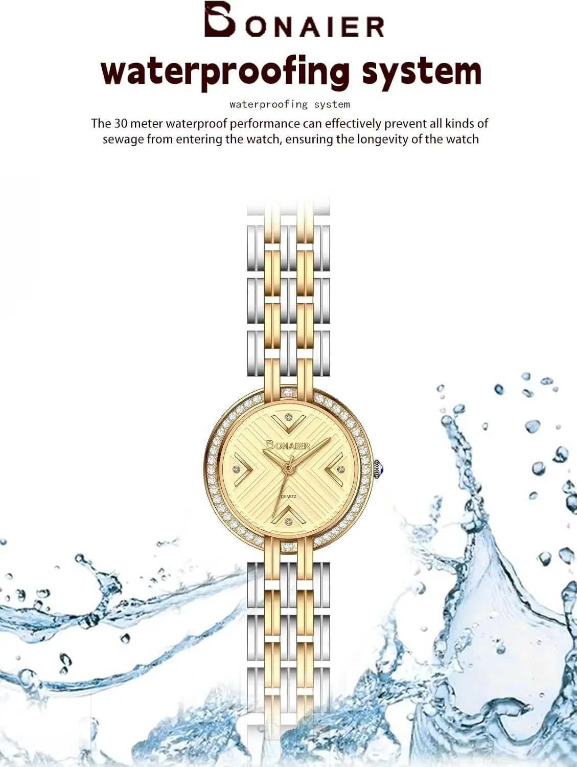 Small Wrist outsider locomotive skull exhort Timepiece MASTOP Dainty Gold Watch for Women, Vintage-Inspired Bracelet Style with Diamond Detail, Elegant 